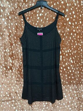 Double Zero Black Studded Midi Dress